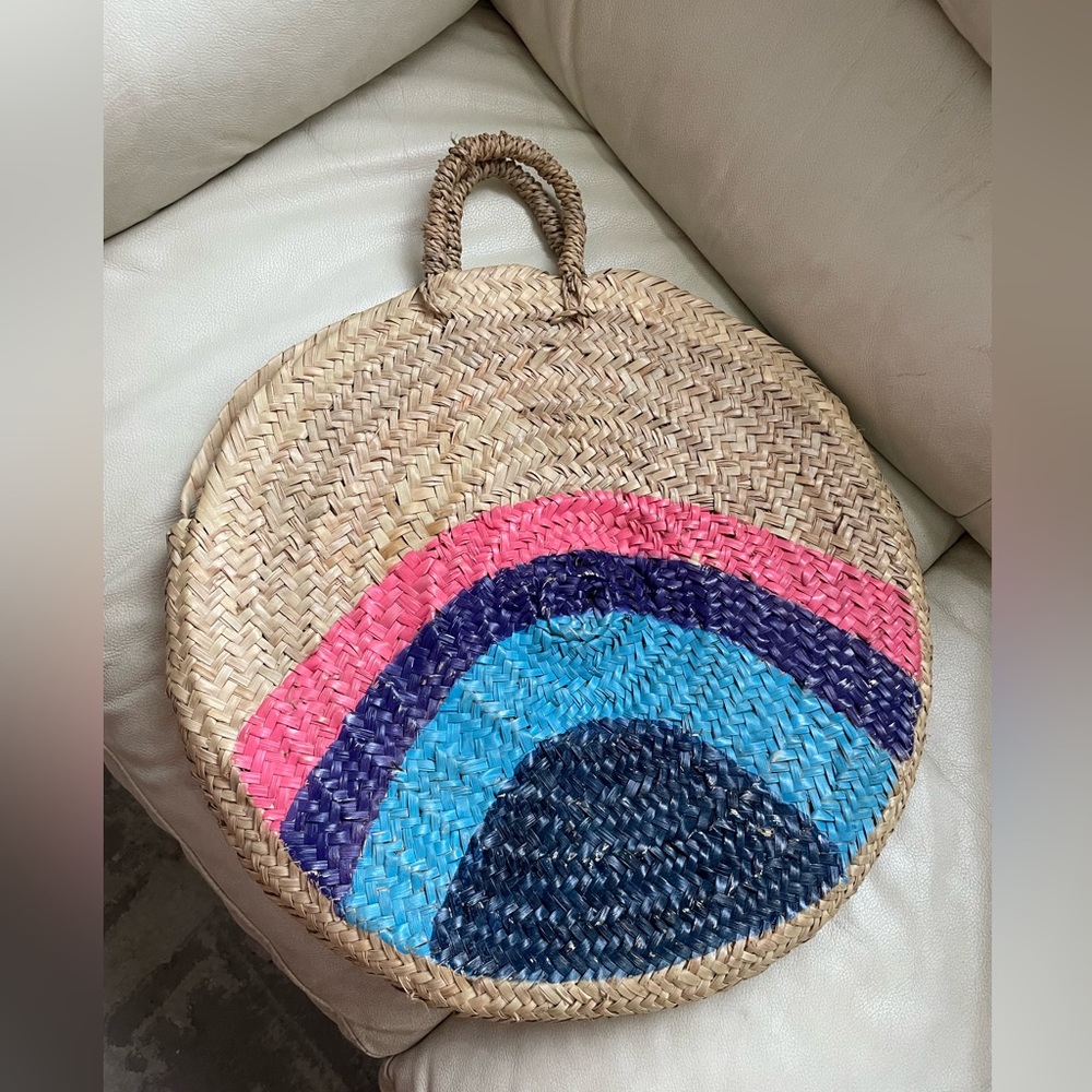 SALE📍📍📍Vanessa Seward Raffia large wowed tote